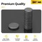 90 Pieces Strong Magnets for Crafts with Adhesive Backing,Ceramic Magnets Small Round Circle Magnets for Refrigerator, Craft Hobbies, Science Projects & School Notice Boards (Black,0.7 * 0.12inch)